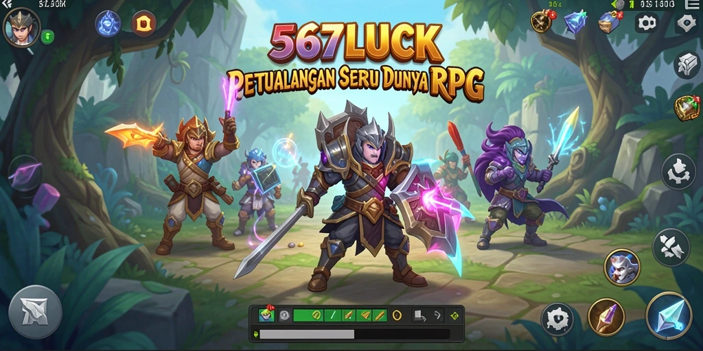 Tampilan gameplay menakjubkan dari 567LUCK dengan aksi seru dan petualangan mendebarkan.