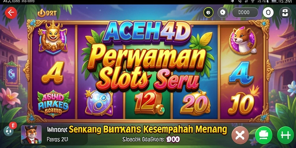 Tampilan menarik dari gameplay slot di ACEH4D.