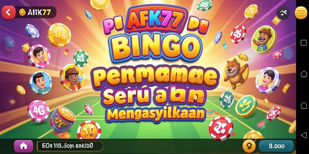 Tampilan gameplay Bingo yang seru dan menantang di AFK77.