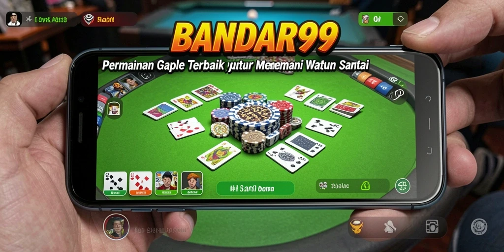 Tampilan utama game Gaple BANDAR99 dengan suasana bermain yang seru.