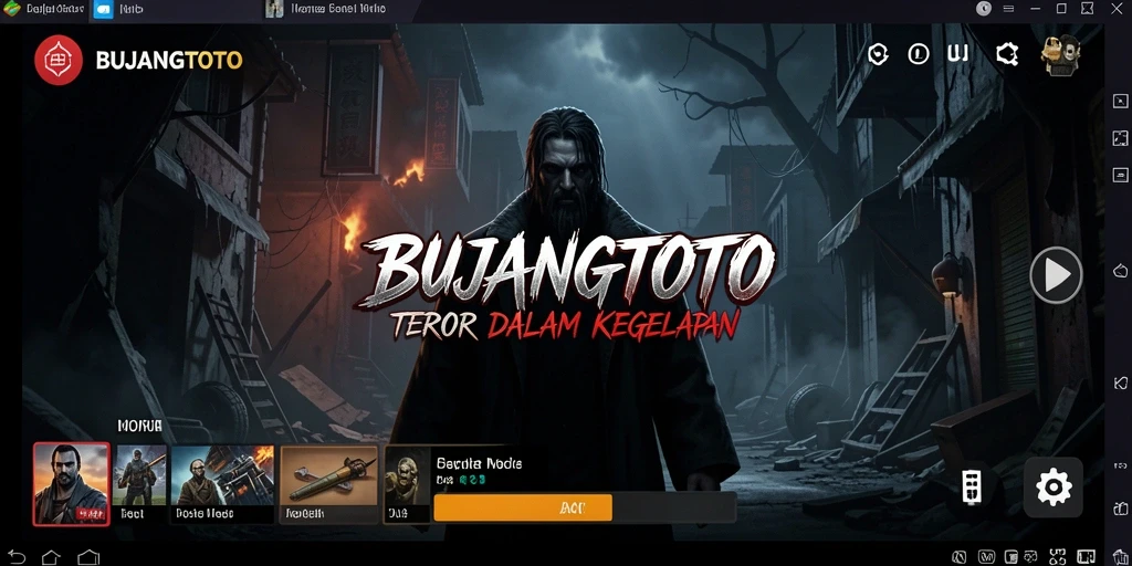 Tampilan gameplay menegangkan di dalam rumah angker