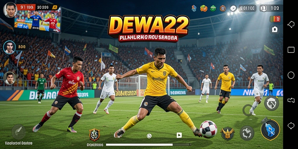Tampilan gameplay seru di DEWA22 dengan berbagai cabang olahraga.
