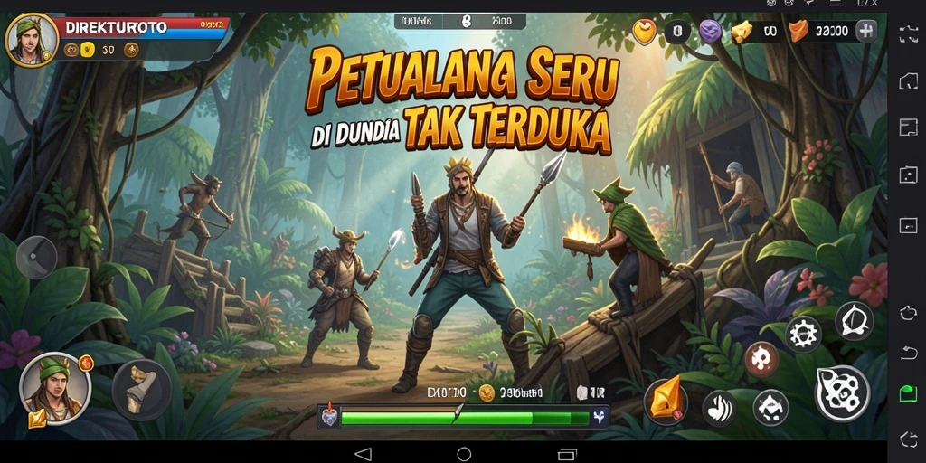 Tampilan gameplay yang menarik dan penuh aksi dari DIREKTURTOTO.