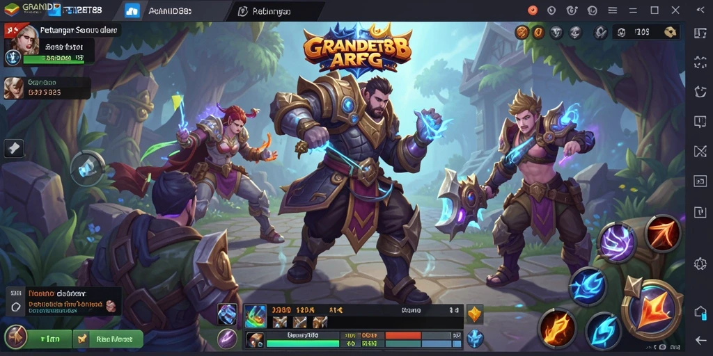 Tangkapan layar permainan ARPG yang menampilkan aksi seru dan lingkungan yang mendetail.