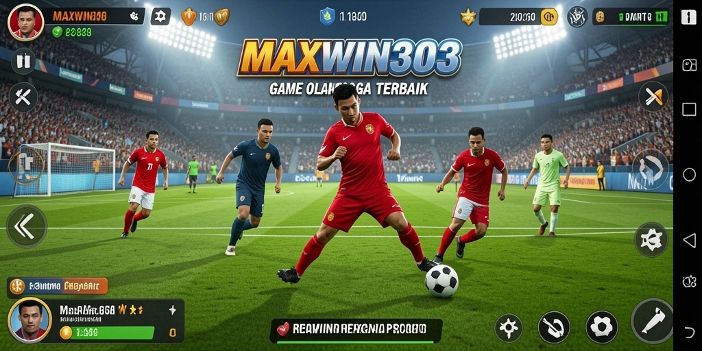 Tampilan gameplay seru di MAXWIN303 dengan aksi olahraga penuh semangat.