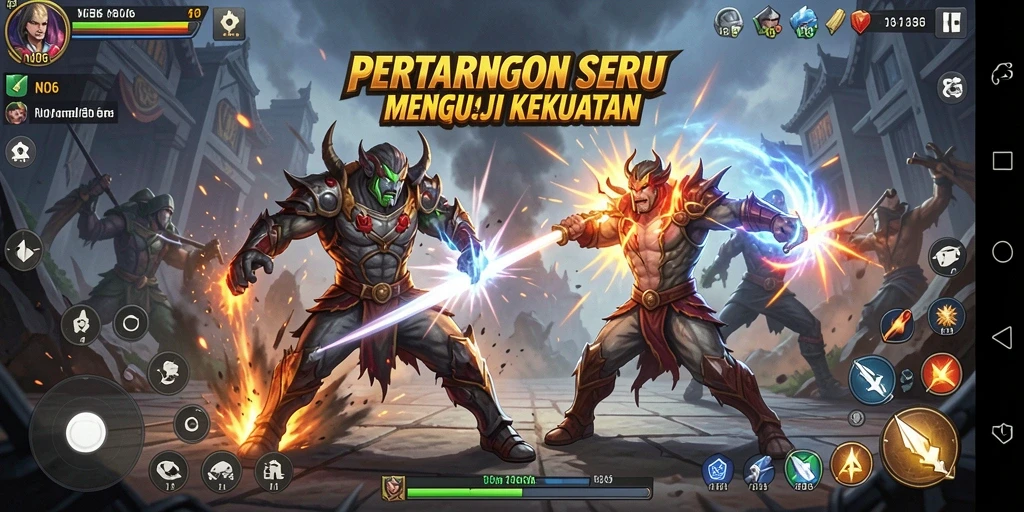 Screenshot menampilkan pertarungan intens di N06 dengan aksi yang mendebarkan.