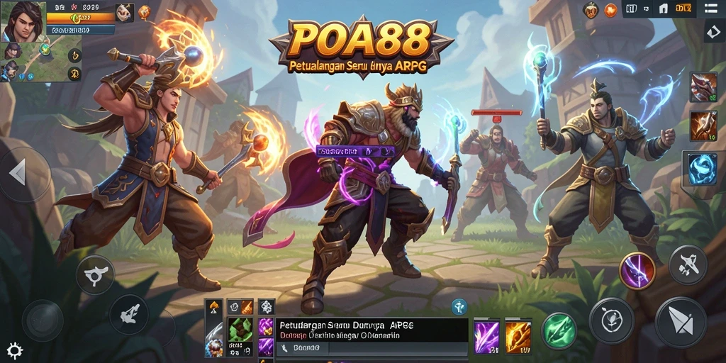 Tangkapan layar menunjukkan aksi gameplay seru di dunia ARPG.