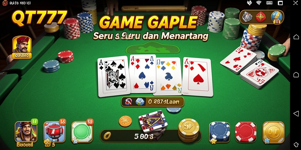Gameplay Gaple seru dan interaktif di QT777.