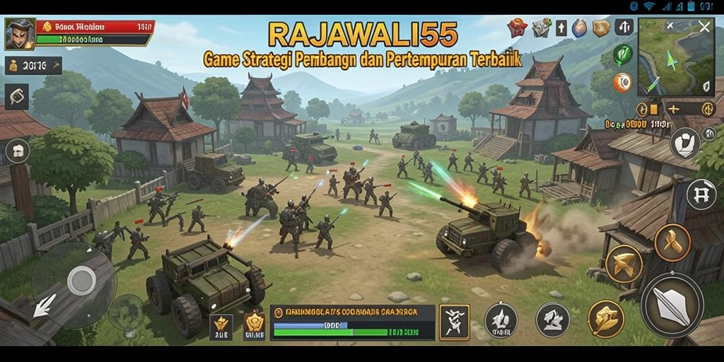 Tampilan gameplay RAJAWALI55 yang mendebarkan dan strategis.