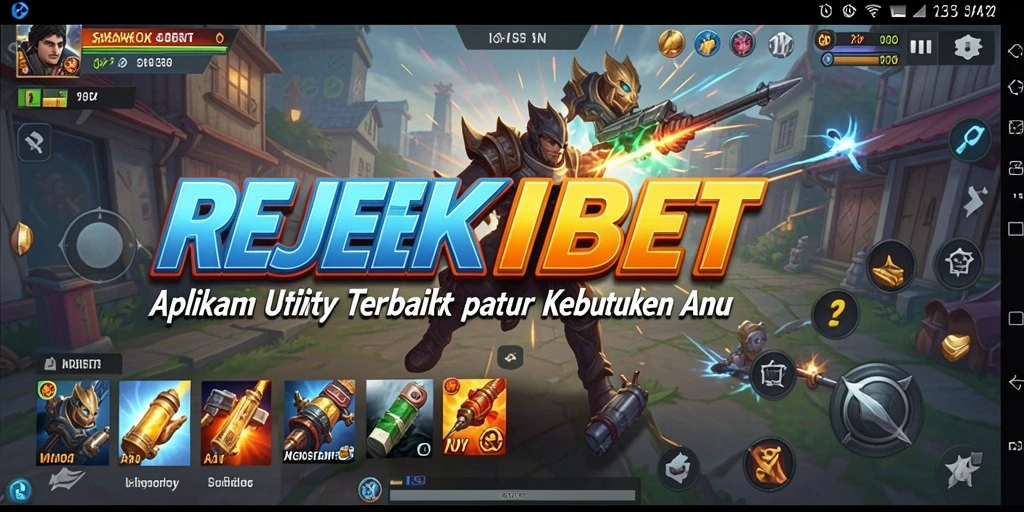 Tampilan antarmuka aplikasi REJEKIBET yang modern dan simpel.