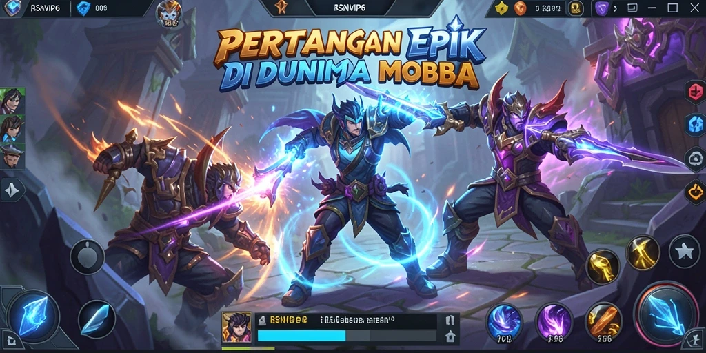 Screenshot gameplay RSNVIP6 menunjukkan aksi seru dan strategi tim.