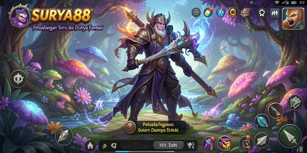 Tampilan gameplay <strong>SURYA88</strong> yang menakjubkan dan menantang.